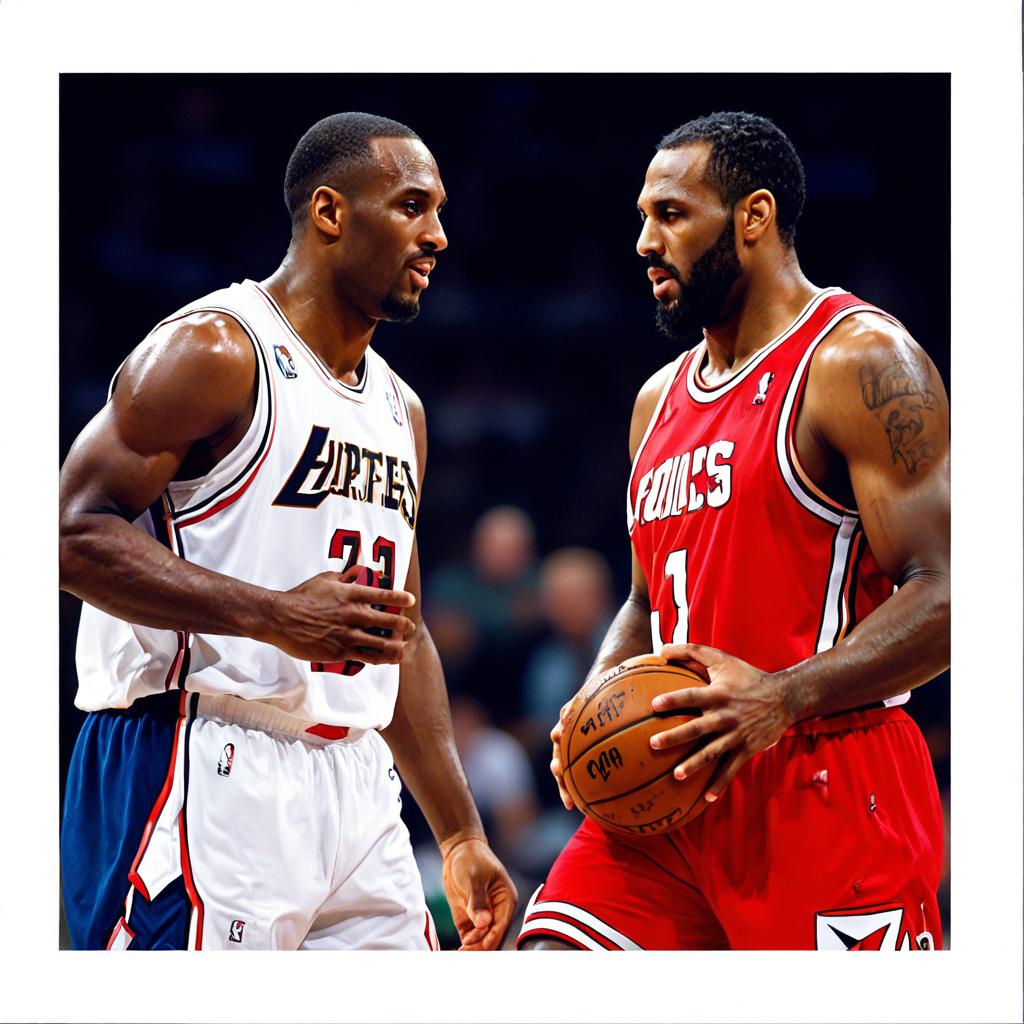 经典瞬间回顾，NBA16全明星科比与詹皇争球照片背后的故事