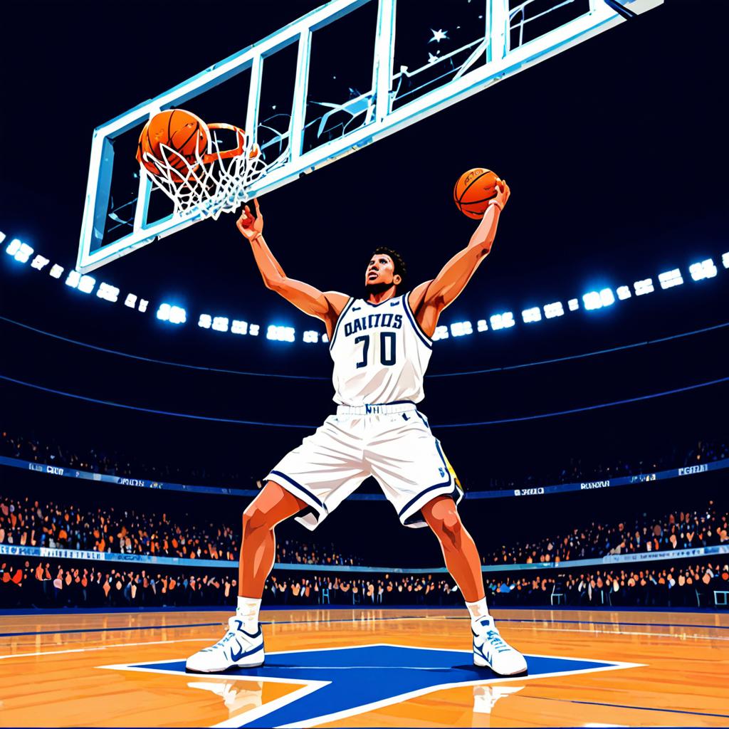 NBA全明星技巧挑战赛，击地传球框的艺术与技巧