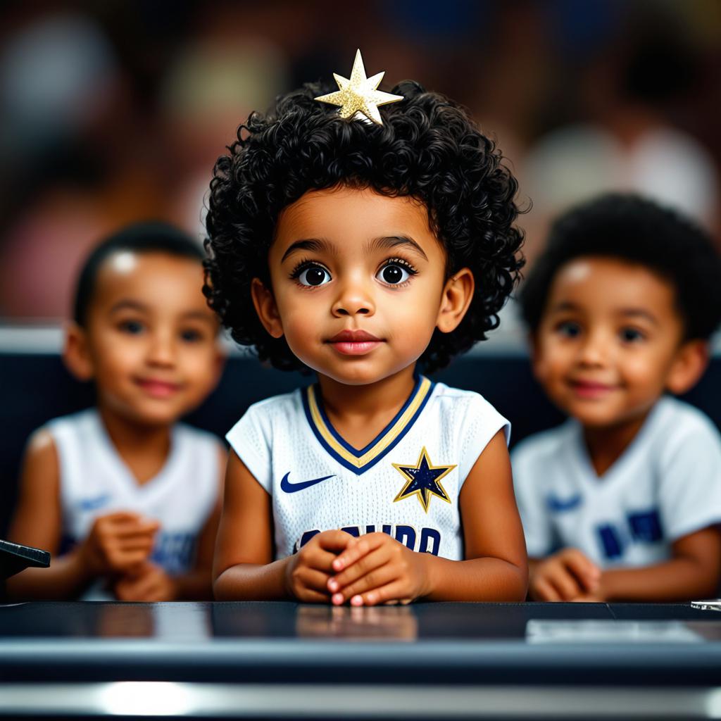NBA全明星赛上的小明星，球星子女们的可爱瞬间